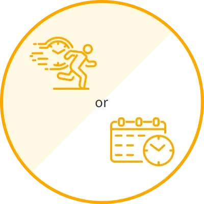 短期集中<span>or</span>長期コマ割りイメージ