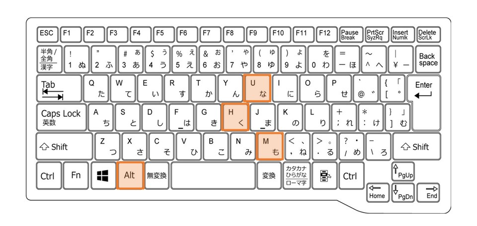 Windowsノート_セル結合を解除_ショートカット