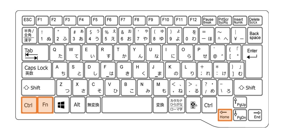 Windowsノート_A1セルに移動する_ショートカット